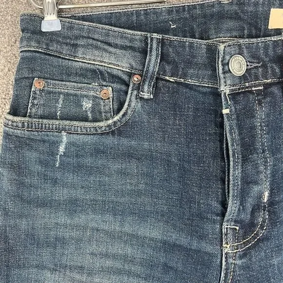 All Saints Jeans Adult 28 Blue Denim Cigarette Casual Slim Distressed Ladies - Picture 3 of 15